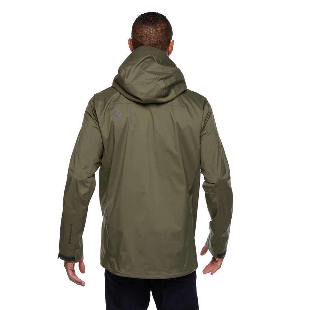 Black Diamond Stormline Stretch Rain Shell Jacket for Men - Waterproof Hiking & Outdoor Adventure Gear for Camping, Backpacking & Rainy Weather Protection