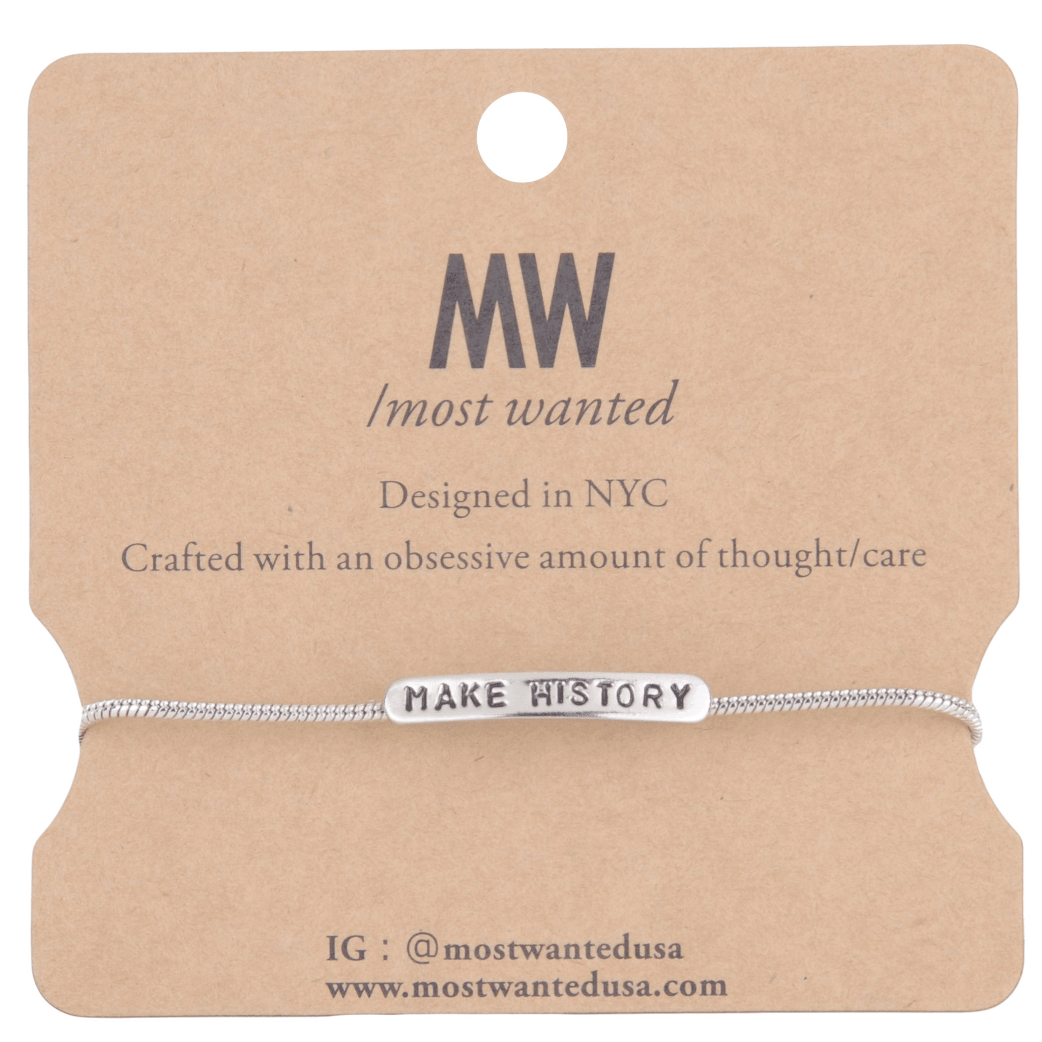 Make History Bracelet - Inspirational Jewelry for Women, Motivational Gift for Her, Adjustable Bangle for Daily Wear - Perfect for Work, Dates & Special Occasions
