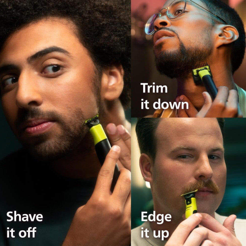 PHILIPS QP4631/65 OneBlade 360 Face & Body Trimmer - Wet & Dry Shaving with Bluetooth Connectivity & Travel Case - Perfect for Travel, Gym & Home Grooming