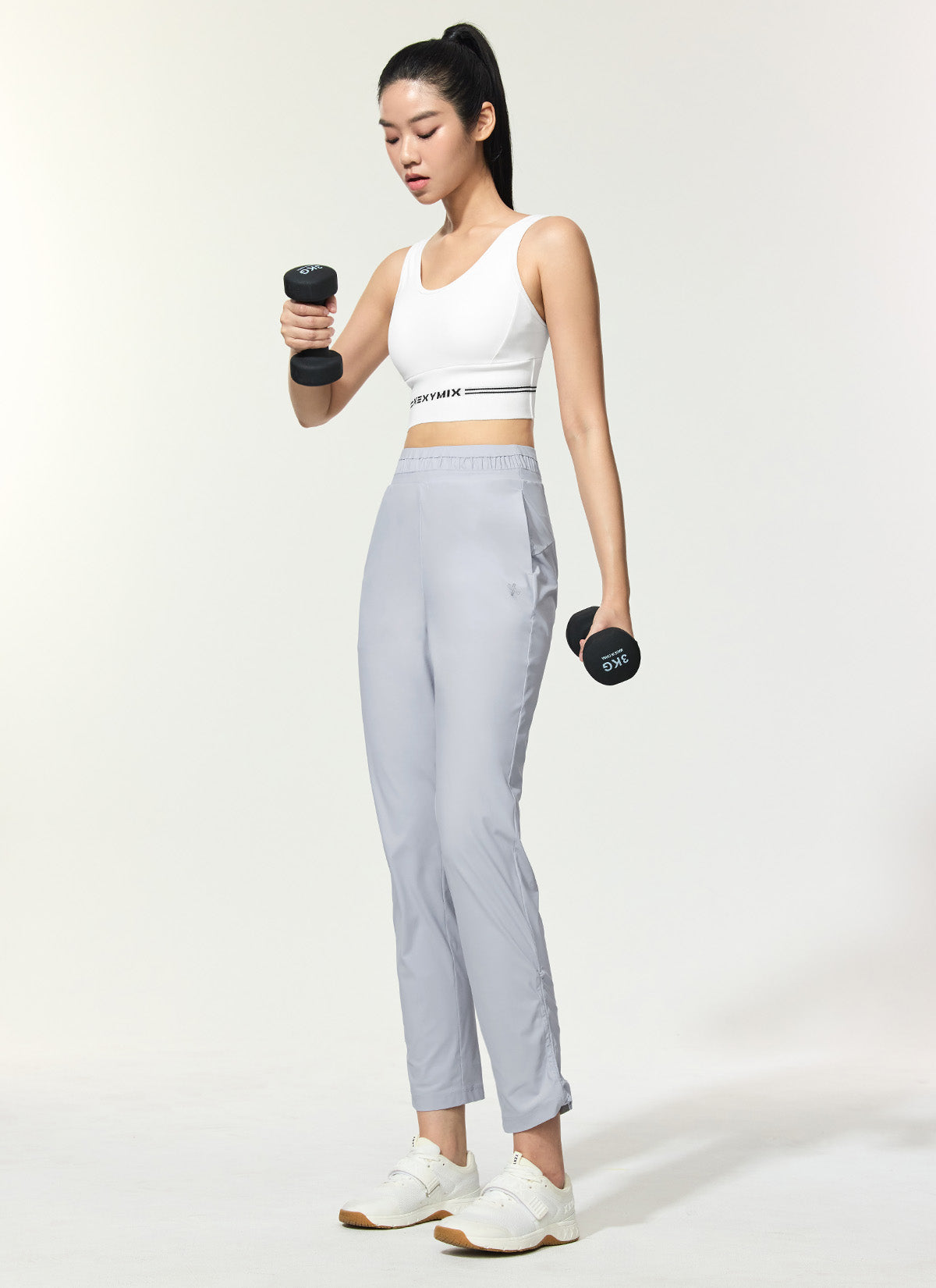 Cooling Tricot Shirring Jogger Pants for Women - Soft Stretchy Lounge Pants for Yoga, Running & Home Comfort