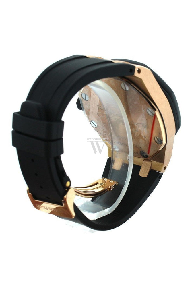 Audemars Piguet Royal Oak Offshore Chronograph Men's Watch - 18kt Rose Gold Case, Black Dial, Black Rubber Strap Ref.26178OK.OO.D002CA.01 - Luxury Sports Watch for Business & Formal Occasions