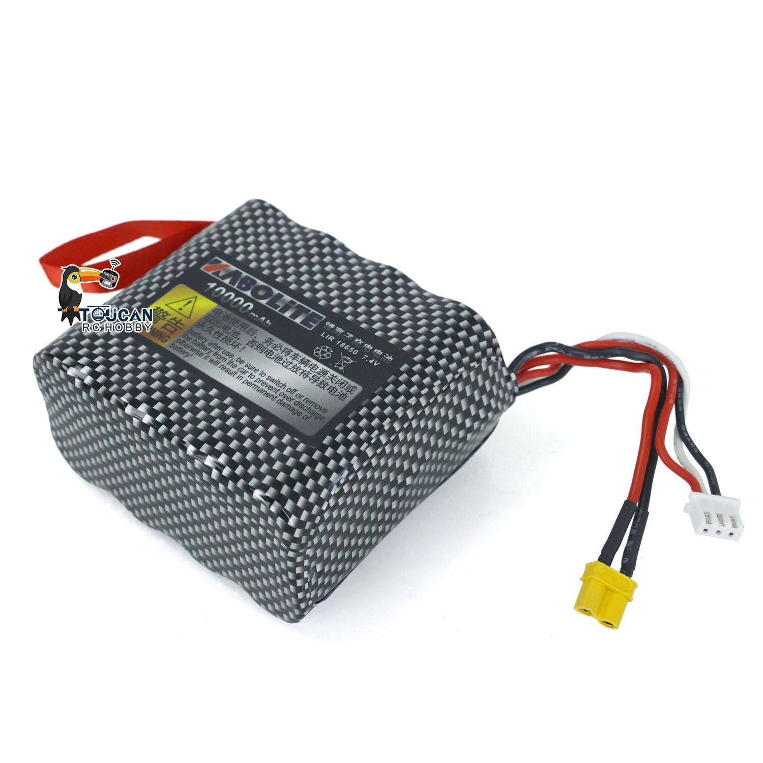 7.4V 5800mAh/10000mAh Rechargeable Li-ion Battery for 1/14 1:18 K961 RC Truck & Radio Controlled Loader - High Capacity Replacement Power Supply for Electric RC Cars, Construction Toys & Hobby Models - Perfect for Off-Road Racing and Construction Site Play