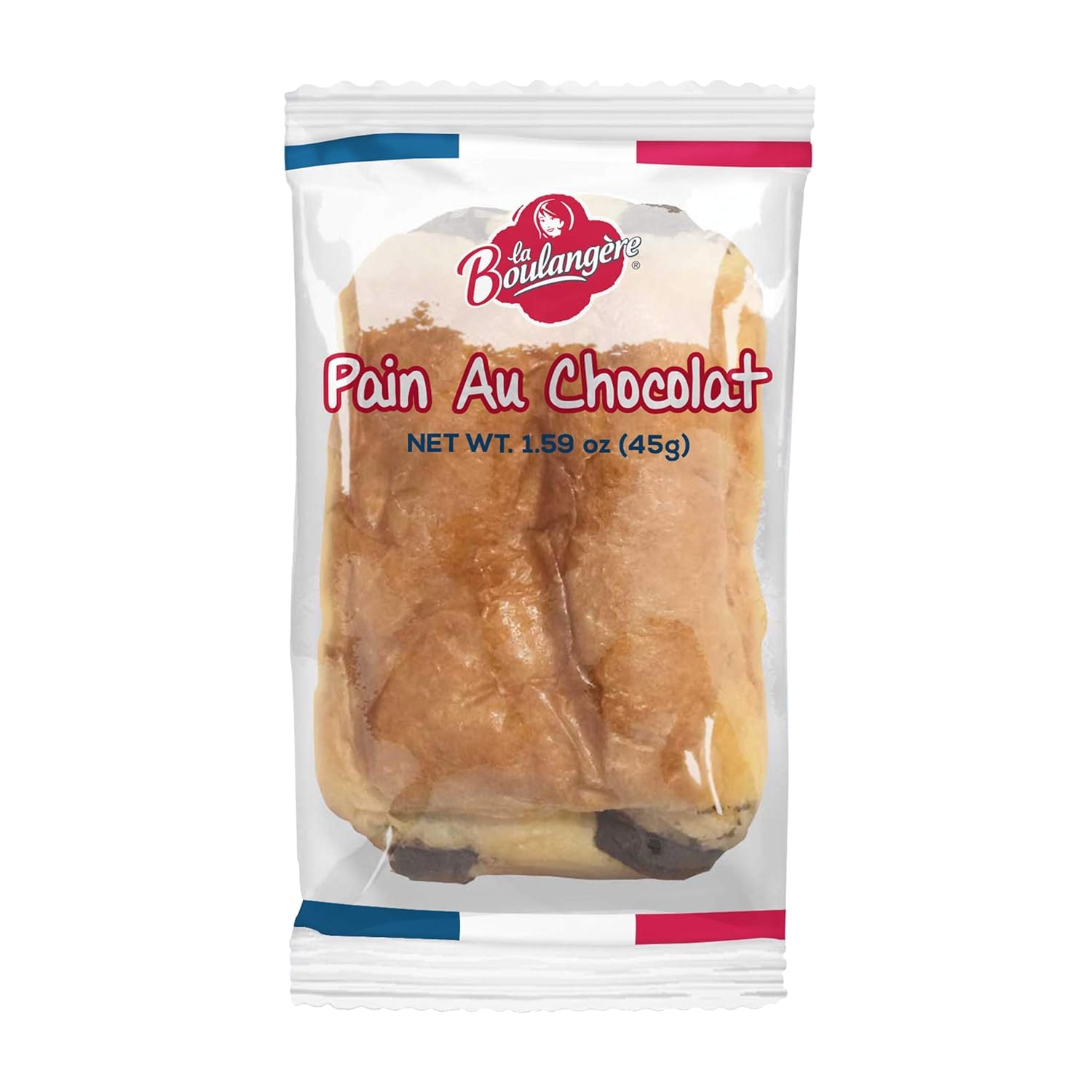 La Boulangeree Chocolate Croissants - Individually Wrapped Pastries (16 Count) | Flaky French Breakfast Treat for Office, School & Coffee Time
