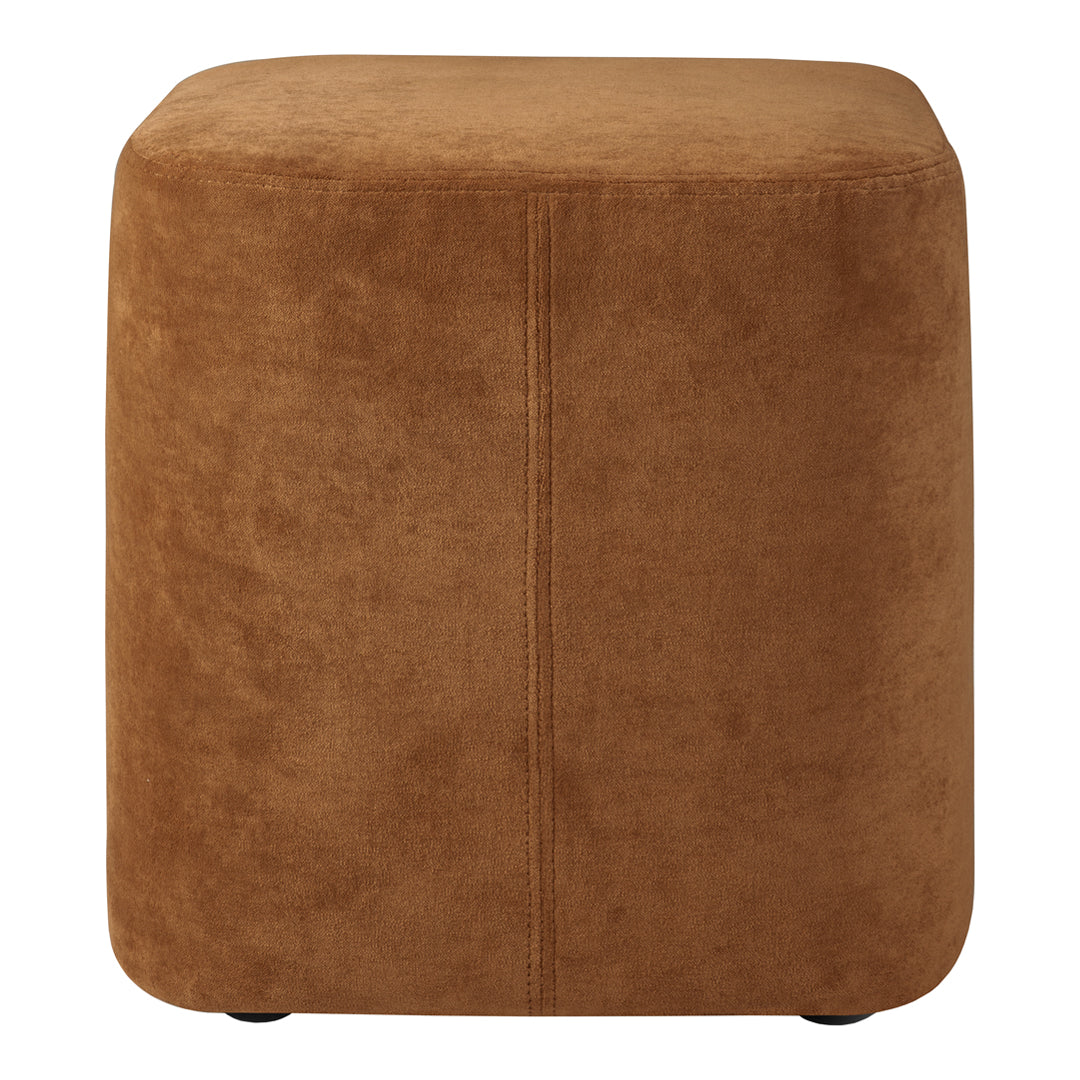 Jacques Deneef Cube Pouf by Ethnicraft - Modern Handwoven Ottoman Stool for Living Room, Bedroom & Outdoor Use