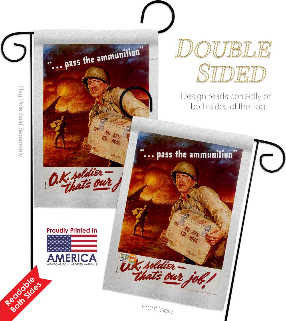 Armed Forces Garden Flag Set - Double-Sided USA Made Military Yard Banner for Veterans Support