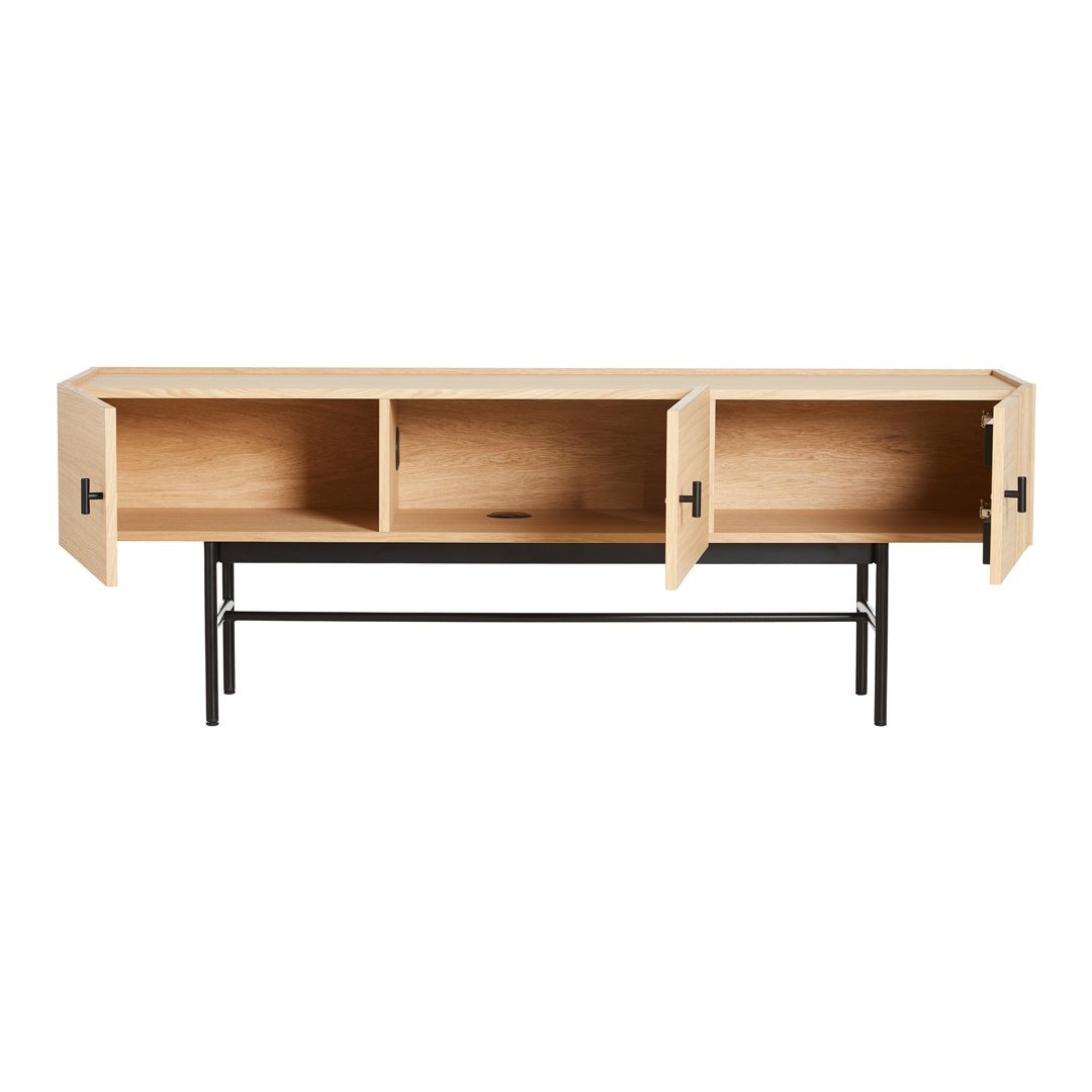 Modern Low Sideboard Console Table - Mid-Century Style Entryway Storage Cabinet for Living Room, Hallway & Bedroom | Perfect for Organizing & Displaying Decor
