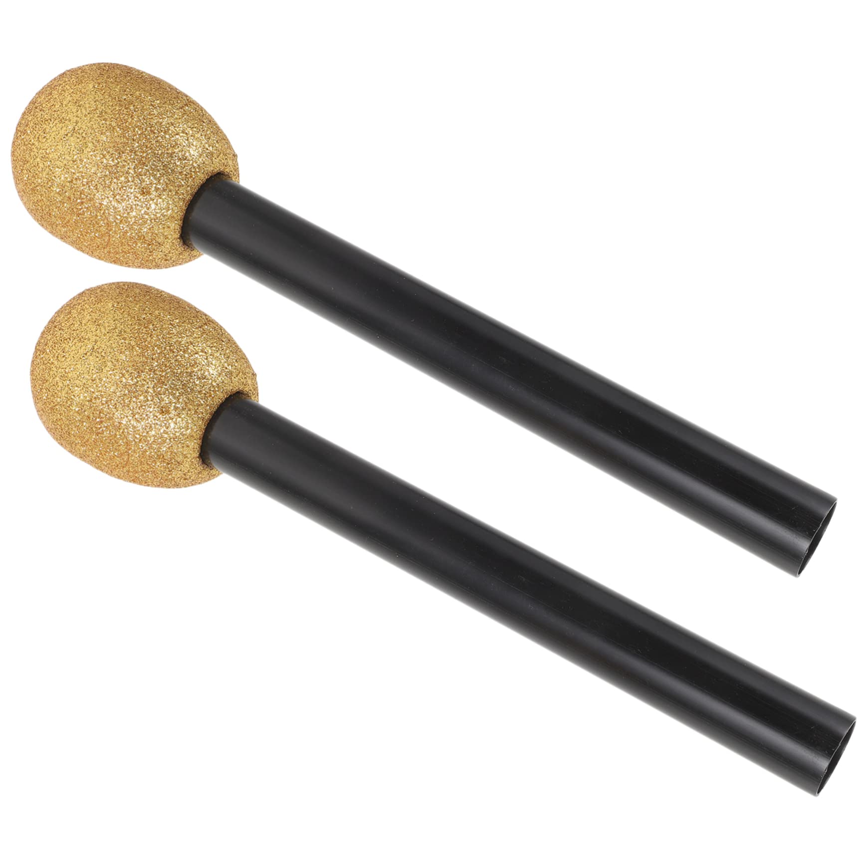 CORHAD 2-Piece Toy Microphone Set - Retro Glitter Fake Microphones for Kids Parties, Stage Performances, Cosplay & Karaoke Fun - Perfect for Singing Games, Birthday Celebrations & Role Play