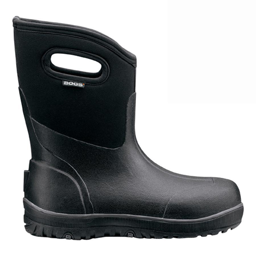 BOGS Ultra Mid Men's Waterproof Winter Boots - Black | Insulated Snow Boots for Hiking, Hunting & Outdoor Activities