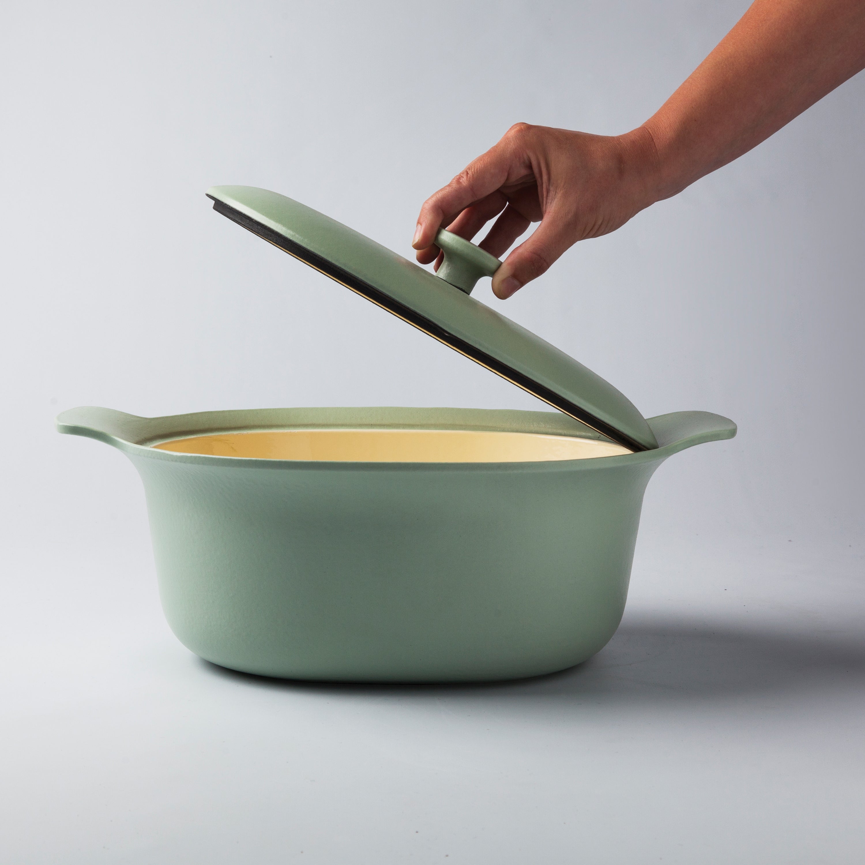BergHOFF Ron 5-Piece Cast Iron Cookware Starter Set in Green – Perfect for Searing, Braising & Baking – Ideal for Home Chefs & Kitchen Enthusiasts