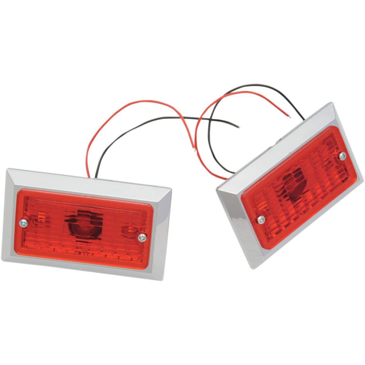 Dual Incandescent Red Marker Lights for Trucks & Trailers - High Visibility Safety Lights for Night Driving & Roadside Emergencies
