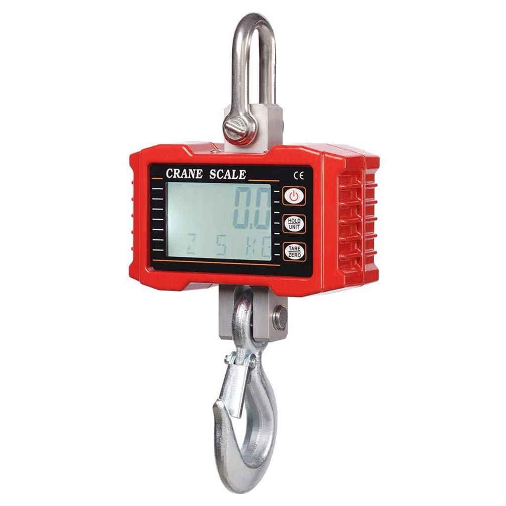 CHBC 1000KG/2000LBS Digital Hanging Scale - Industrial Heavy Duty Crane Scale with High Precision Load Sensor - Perfect for Warehouses, Shipping, Construction & Farm Use