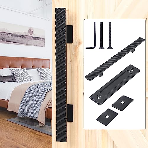 Barn Door Handle - Matte Black