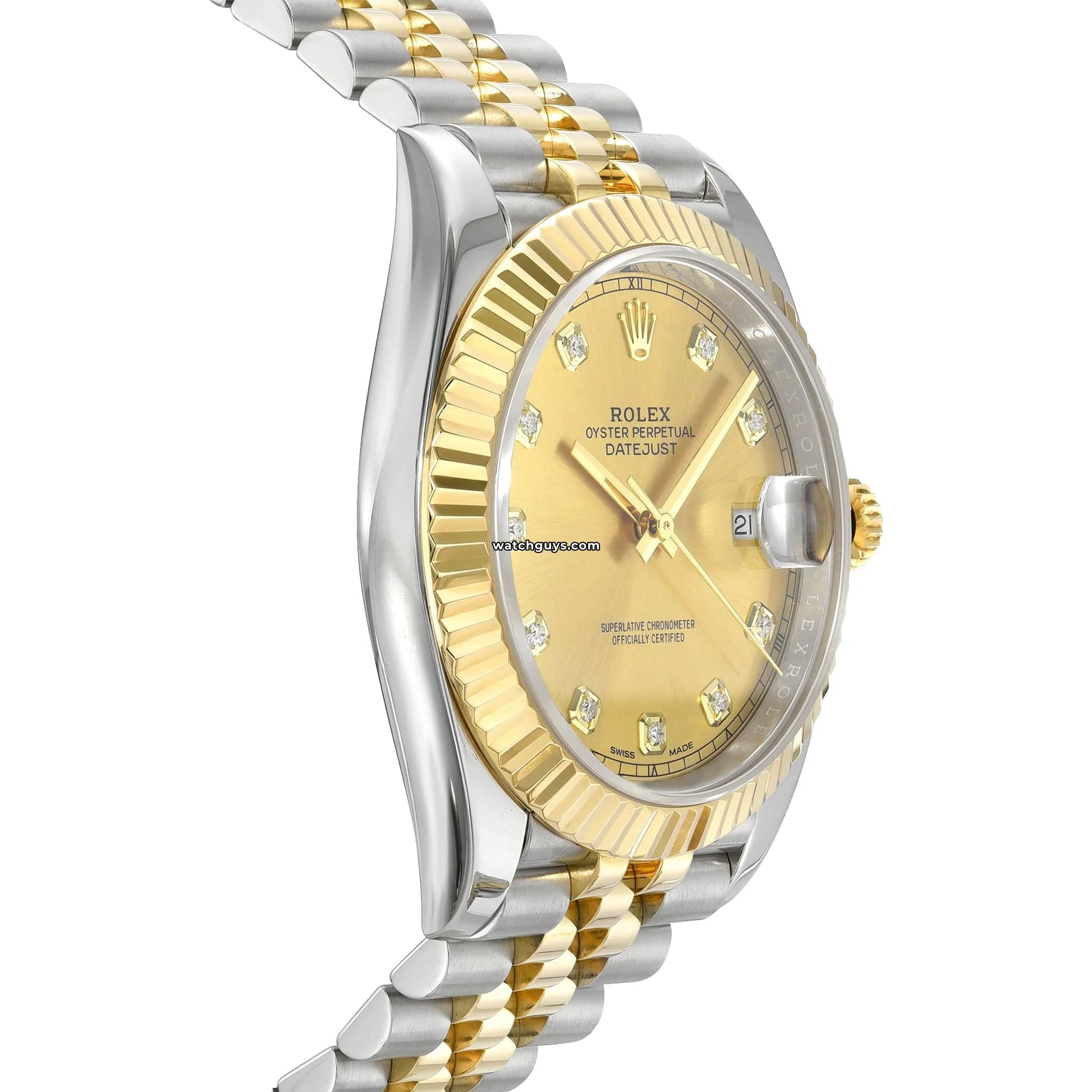 Rolex Datejust 126333 Men's Watch - Stainless Steel & 18K Yellow Gold with Diamond Bezel | Luxury Dress Watch for Business & Formal Occasions