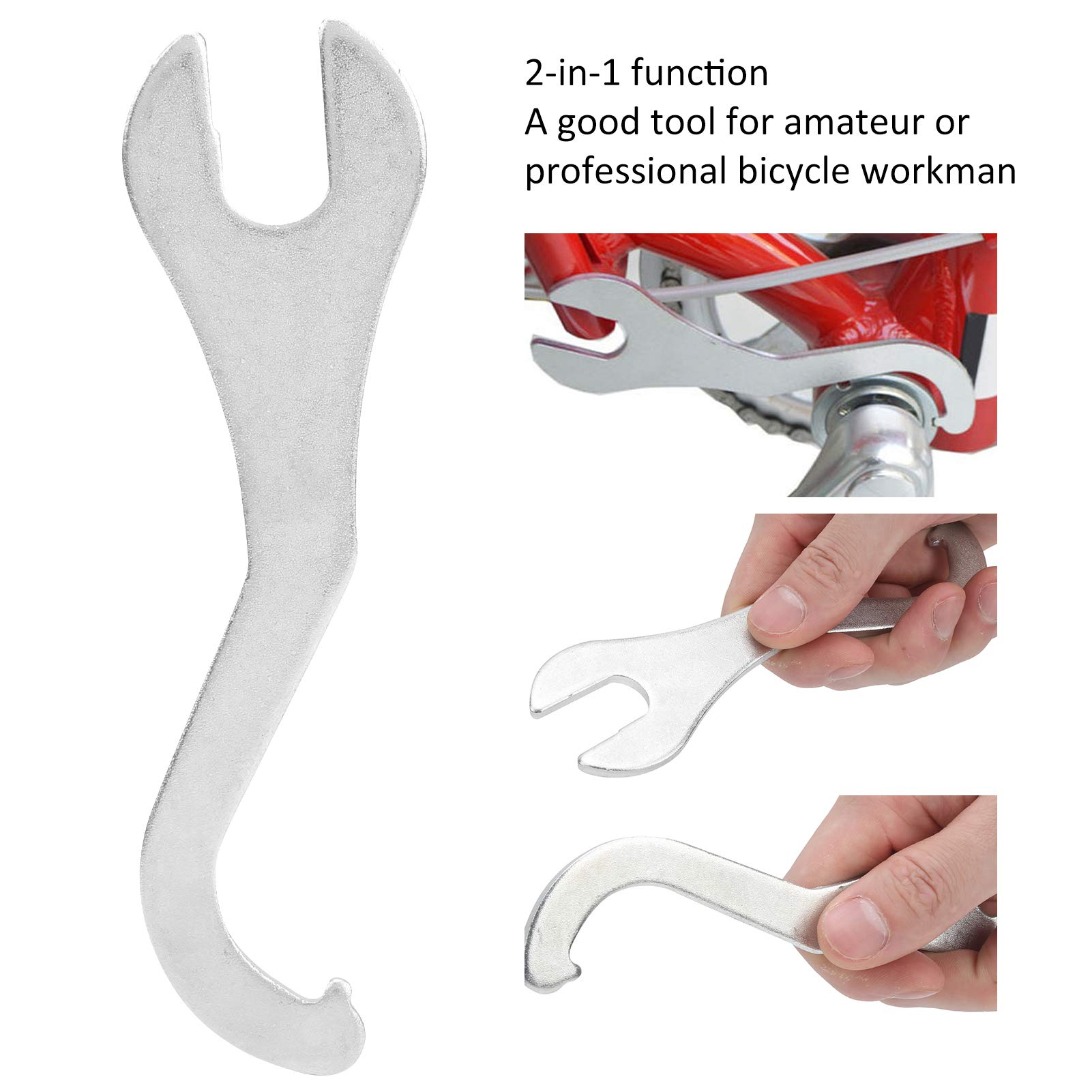 Cryfokt 2-in-1 Lockring Wrench & Bottom Bracket Tool - Professional Bike Repair Spanner for Pedal Removal and Bicycle Maintenance - Perfect for Home Mechanics and Bike Shops
