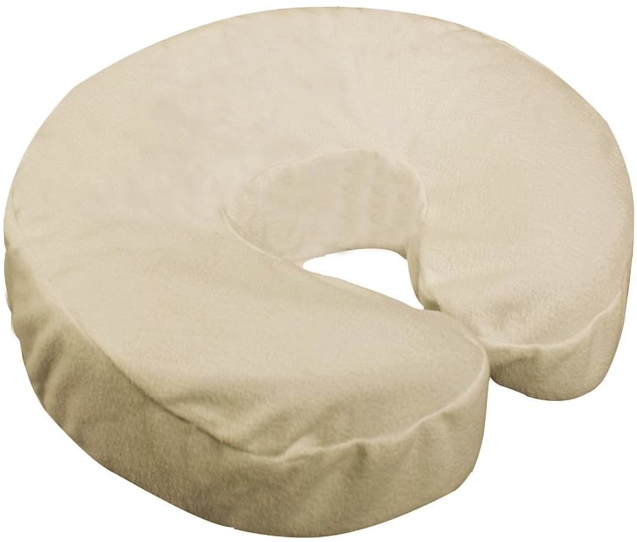 Master Massage Fitted Crescent Face Pillow Cover Set - 4 Piece Pack for Massage Table, Spa, and Chiropractic Use - Soft Headrest & Face Cradle Cover for Comfortable Therapy Sessions