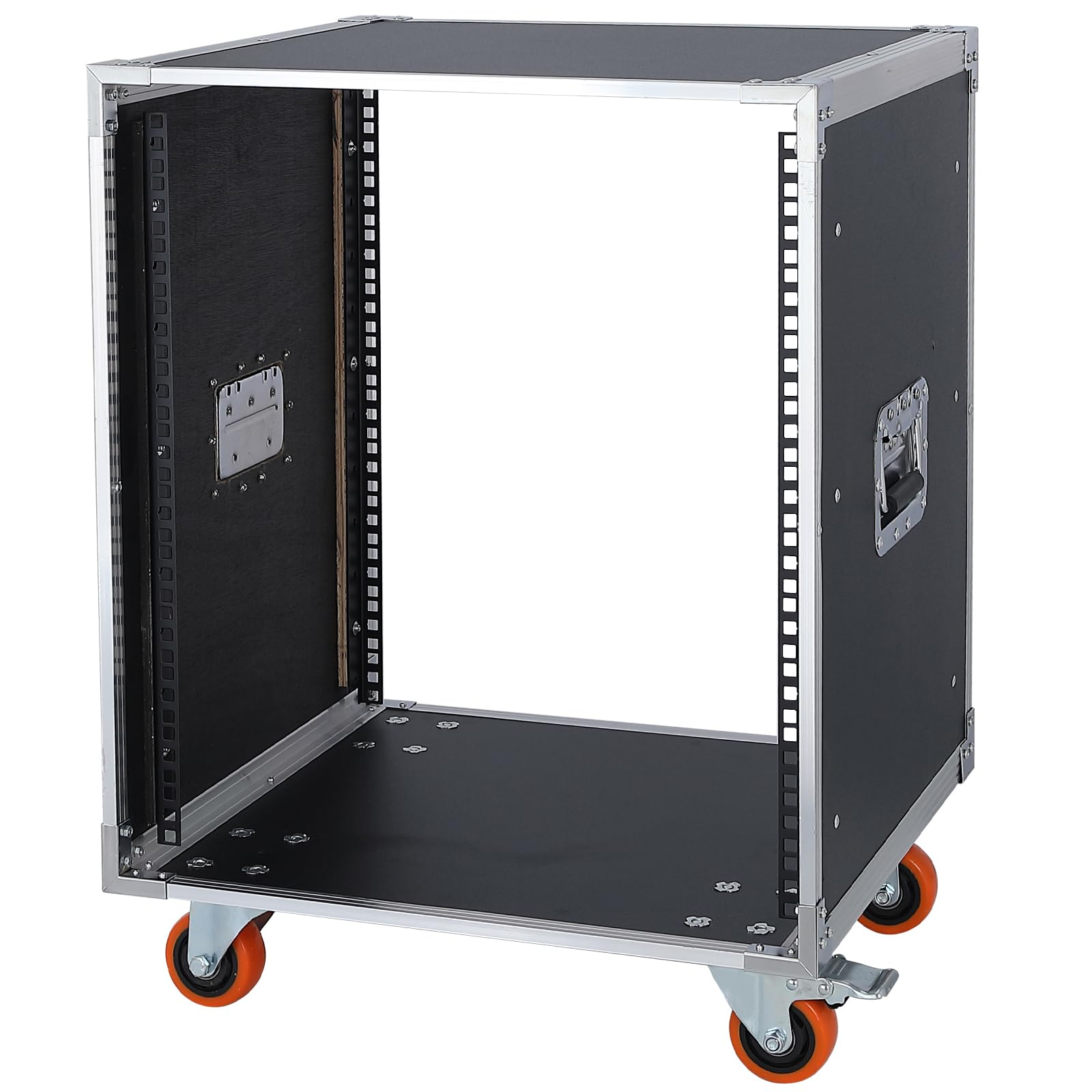 12U AV Gear Rack - Heavy Duty 19 Inch Audio Video Equipment Cabinet with Wheels for Home Theater, Studio & Stage | Server & IT Network Data Storage Rack | Perfect for DJ, Live Sound & Data Center Organization (Model SC01-12U)