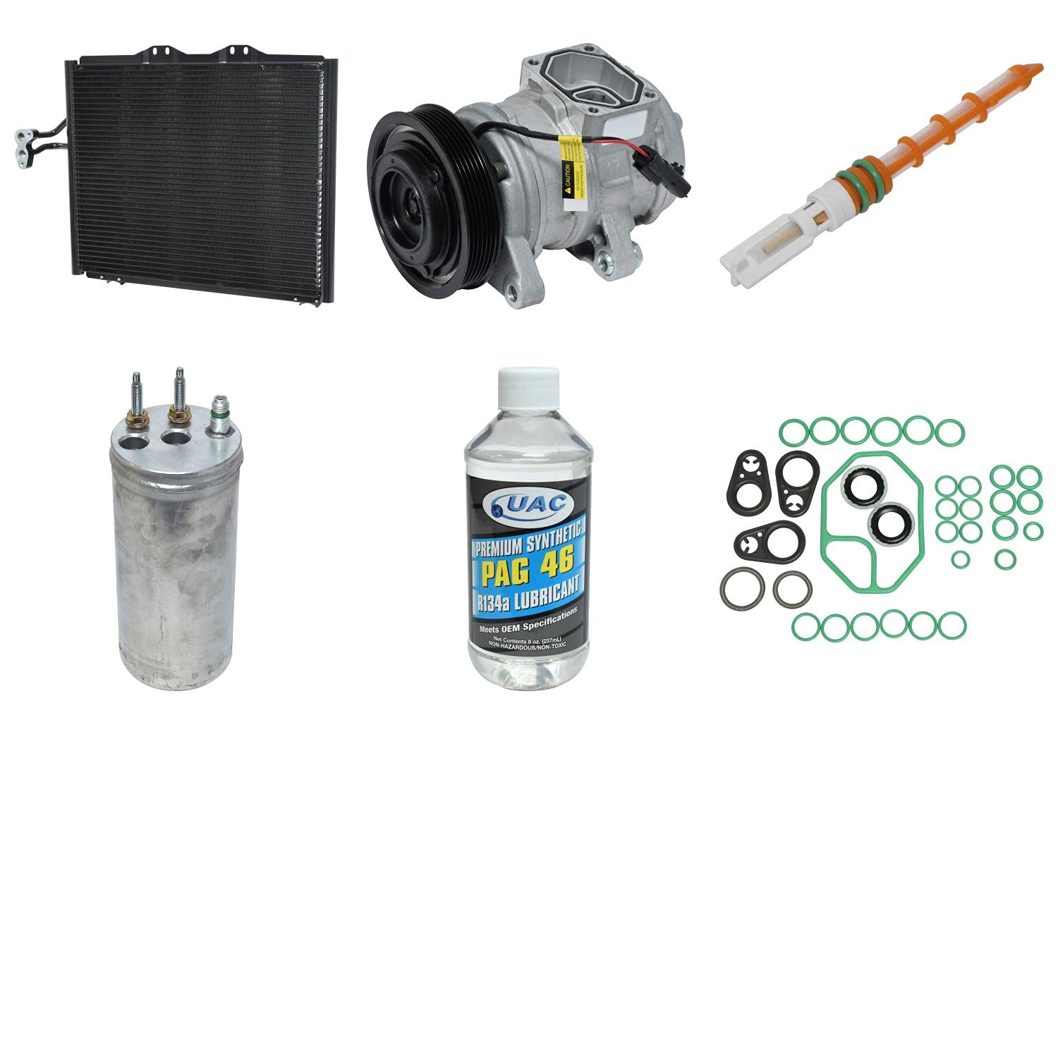 HVAC A/C Compressor and Condenser Replacement Kit for Car AC Repair - Compatible with Multiple Vehicle Models - Perfect for DIY Auto Maintenance and Professional Mechanics