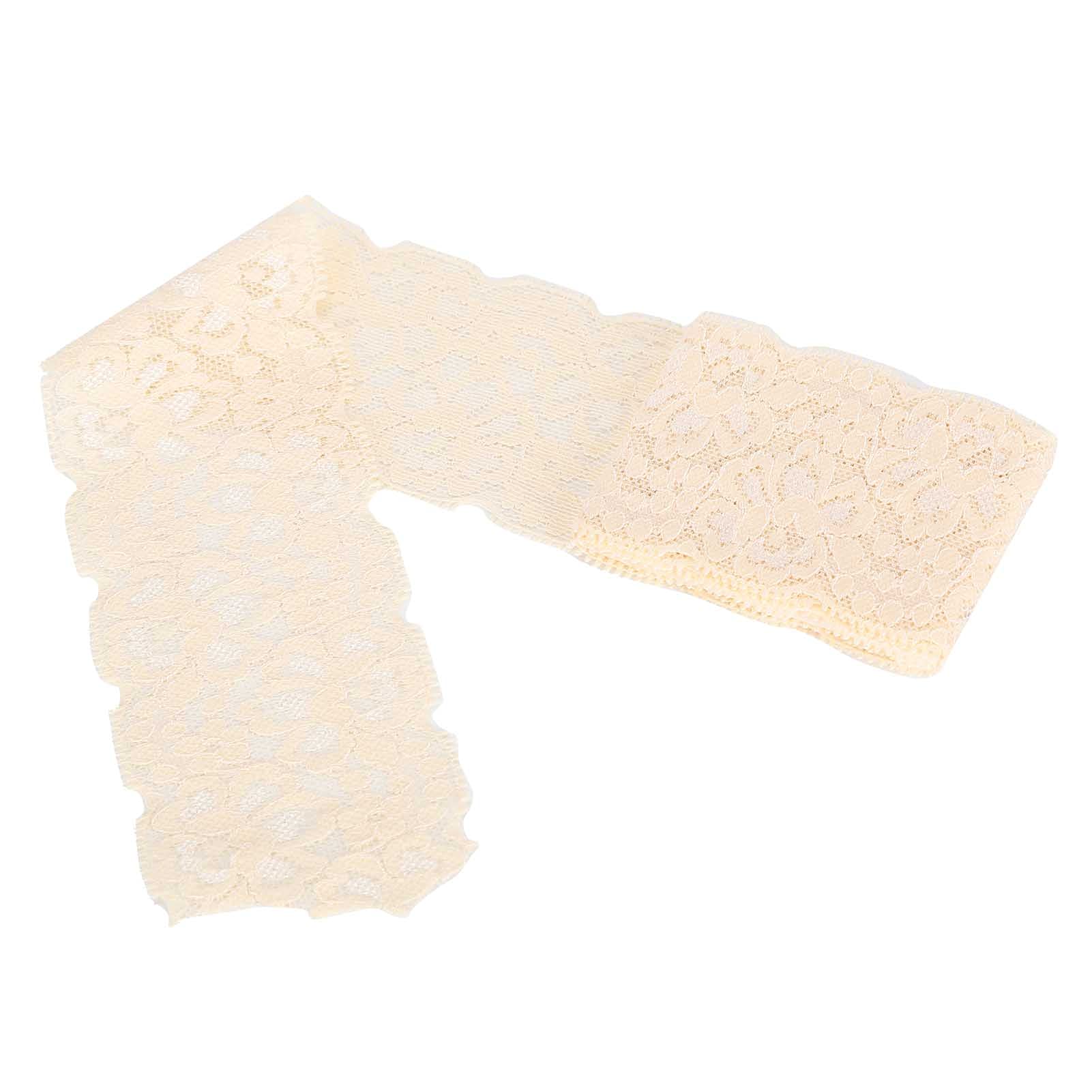 Nude Lace Ribbon - 10 Yards Long, 5.5cm Wide for Wedding Bouquets, Hair Accessories & DIY Crafts - Perfect for Bridal Hairbands, Gift Wrapping & Floral Arrangements