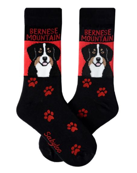 Bernese Pop Art Socks - Fun Colorful Dog Pattern Novelty Socks for Men & Women - Perfect Gift for Pet Lovers, Casual Wear & Cosplay Accessories