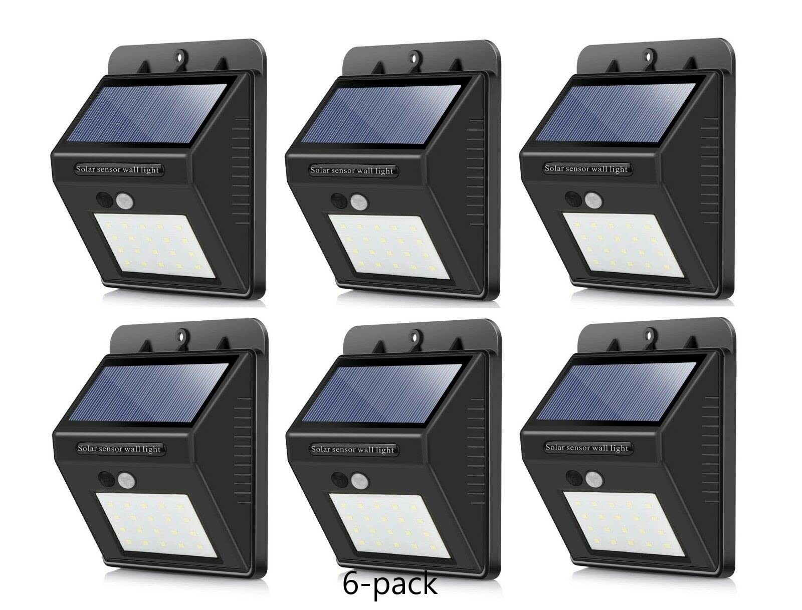 Solar Security Lights Outdoor Wireless Waterproof - Motion Sensor Solar Lights for Front Door, Pathway, Garden (Black) - Perfect for Home Security & Nighttime Illumination