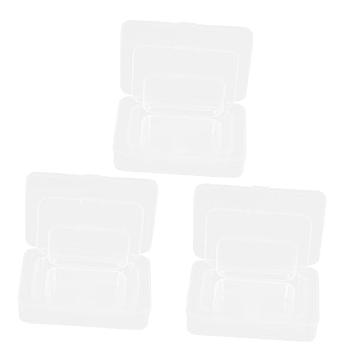 Balacoo 9-Piece Clear Plastic Storage Box Set - Small Organizer Containers for Fishing Tackle, Makeup, Jewelry & Craft Supplies | Portable & Stackable for Home, Office & Travel Use