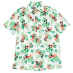 Green Floral, Button Down