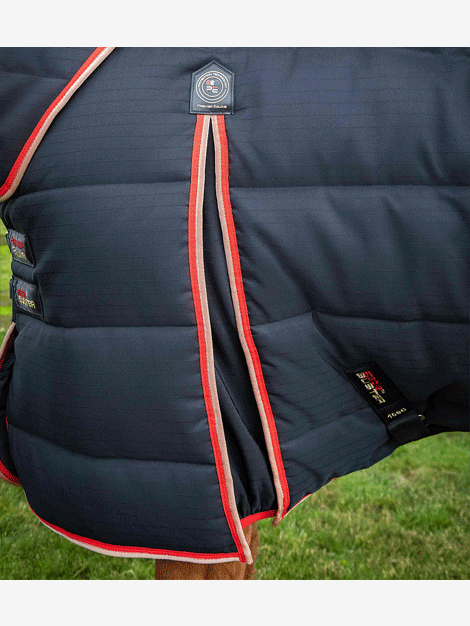 Premier Equine Stable Buster 450g Heavyweight Horse Stable Rug with Neck Cover - Winter Warmth for Horses in Barns & Stables