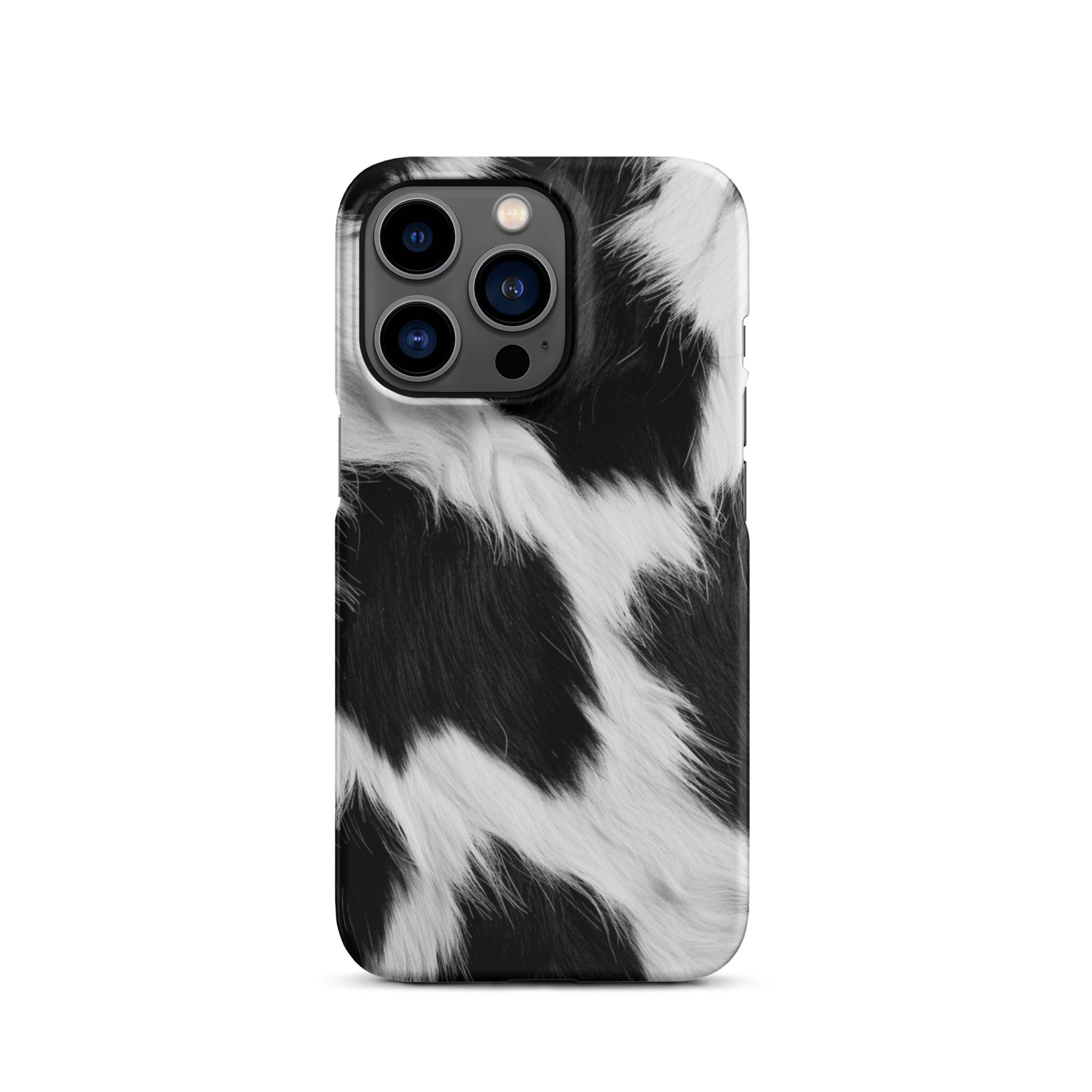 Cow Print iPhone Snap Case - Trendy Animal Design Protective Cover for iPhone 11/12/13/14/15 Pro Max - Perfect for Farm Lovers & Country Style Accessories