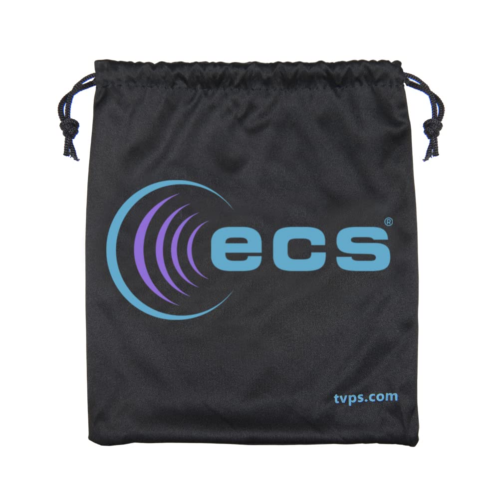 Premium ECS WordHear-O USB Transcription Headset with Built-in Sound Card & Volume Control - Under-Chin Design, 7ft Cord with Clothing Clip & 3 Extra Ear Sponges - Perfect for Computer Transcribing, Medical Dictation & Call Center Use
