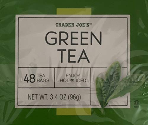 Organic Green Tea Bags by Trader Joe's - 96 Count (2 Boxes of 48) for Hot or Iced Tea - Perfect for Morning Boost, Afternoon Relaxation & Healthy Lifestyle