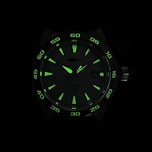Luxury Automatic Pilot Watch for Men - Mechanical Diver Watch with 200M Waterproof, C3 Luminous, Sapphire Crystal, NH35 Movement, Ceramic Bezel & Leather Strap - Perfect for Military, Diving, Business & Everyday Wear