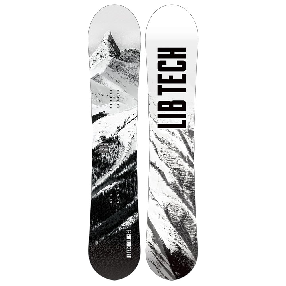 Lib Tech Cold Brew Men's Snowboard - All-Mountain Freestyle Snowboard for Powder & Park Riding | Perfect for Backcountry & Resort Use