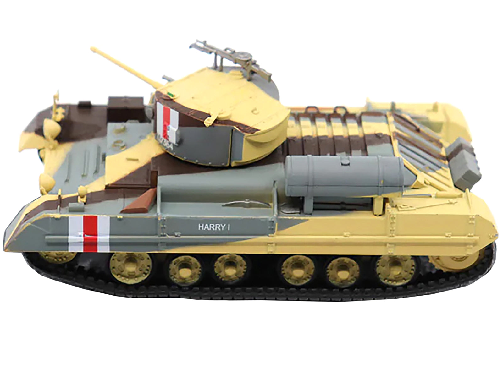1/43 Scale Valentine MK.II Infantry Tank Diecast Model - British 8th Royal Tank Regiment, Libya 1941 - WWII Military Vehicle Collectible for Display & Diorama Scenes