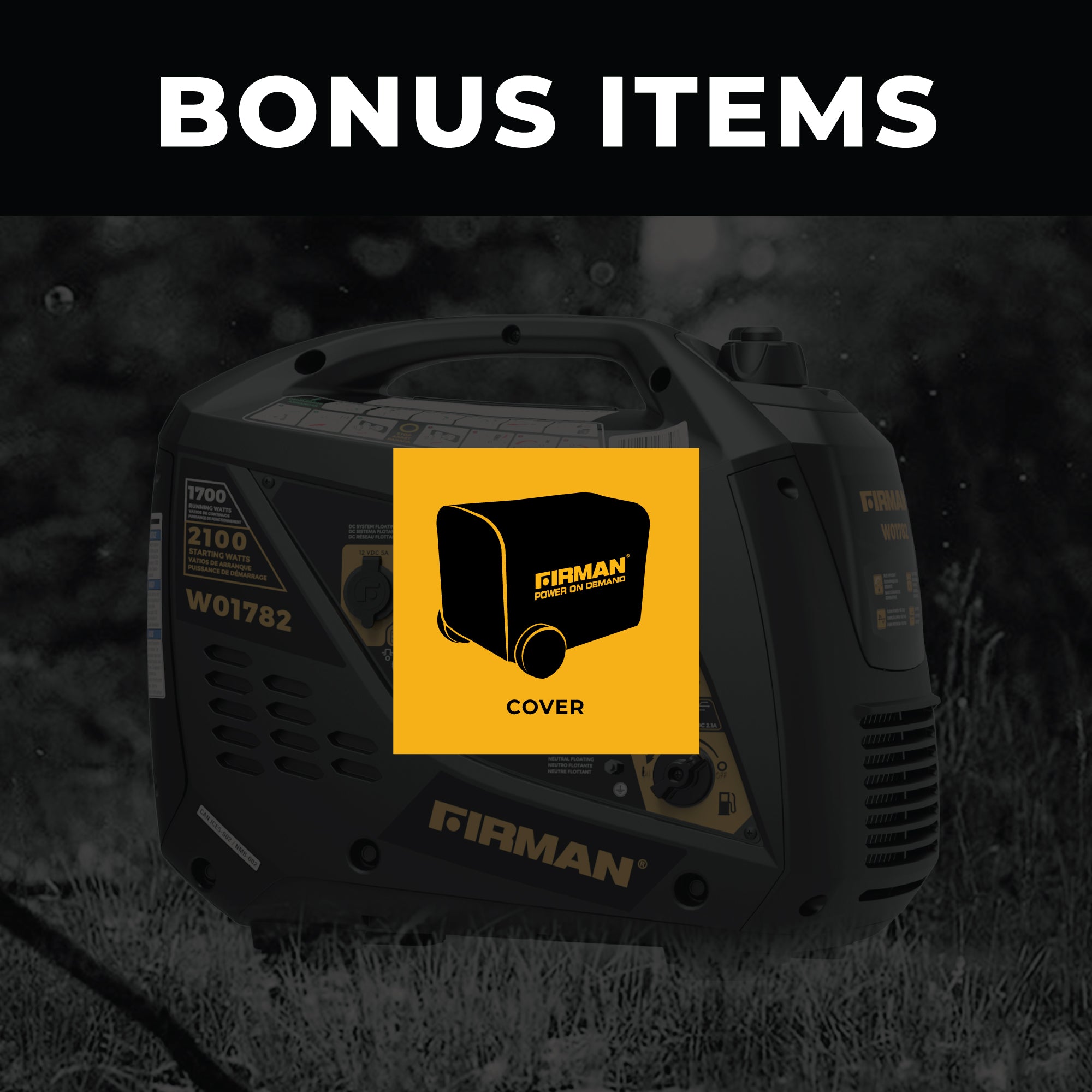 2100W Portable Inverter Generator with Recoil Start - Quiet, Lightweight Power for Camping, RV Trips & Emergency Backup