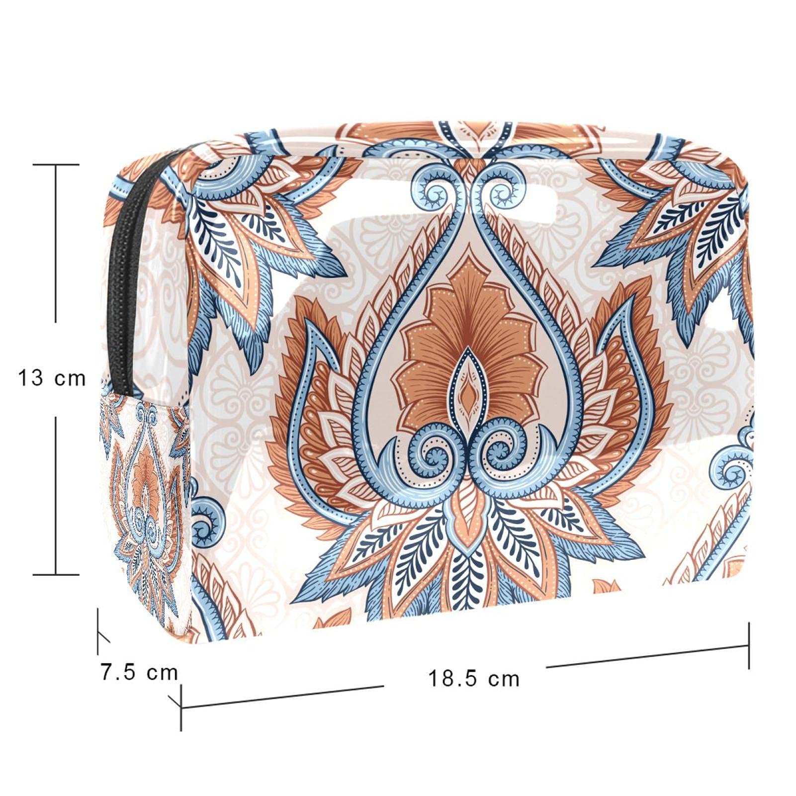 Waterproof Travel Makeup Bag Large Capacity 7.3X3X5.1In for Cosmetic Organizer