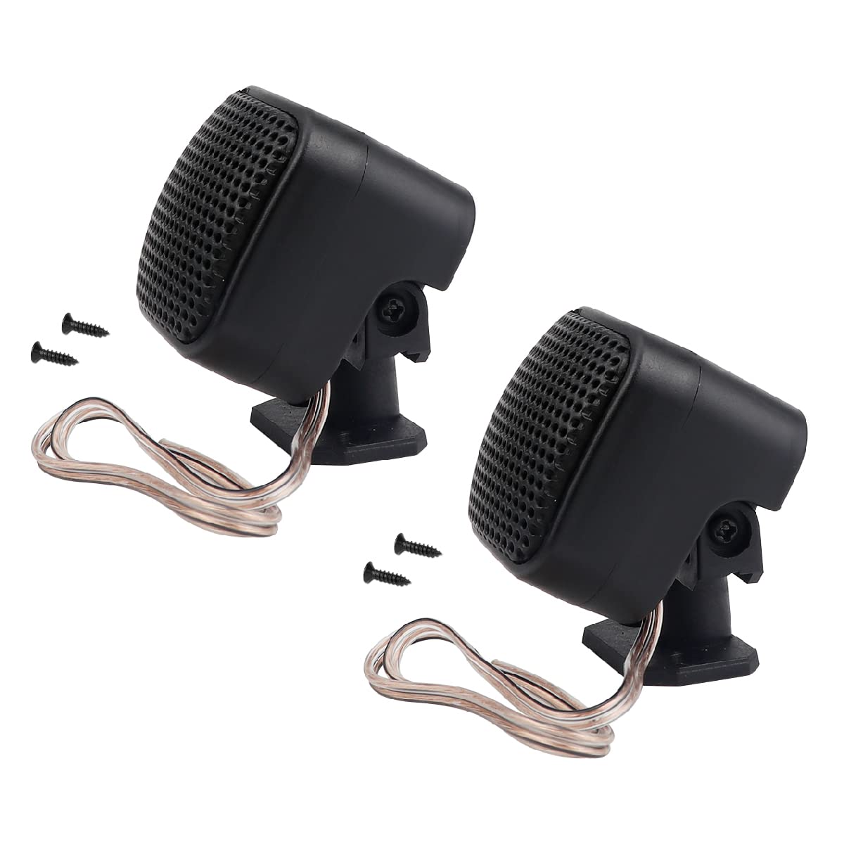 FERCAISH 2 Packs 500W High Power Car Speakers - TP-004A Stereo Tweeters for Cars, Trucks & Boats - Easy Vertical Round Surface Mount Installation - Perfect for Road Trips & Marine Audio Upgrades