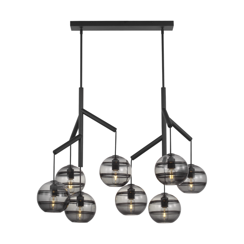 Elegant Sedona Double Chandelier - Modern Crystal Ceiling Light Fixture for Dining Room & Living Room Decor | Perfect for Home, Wedding, and Restaurant Lighting