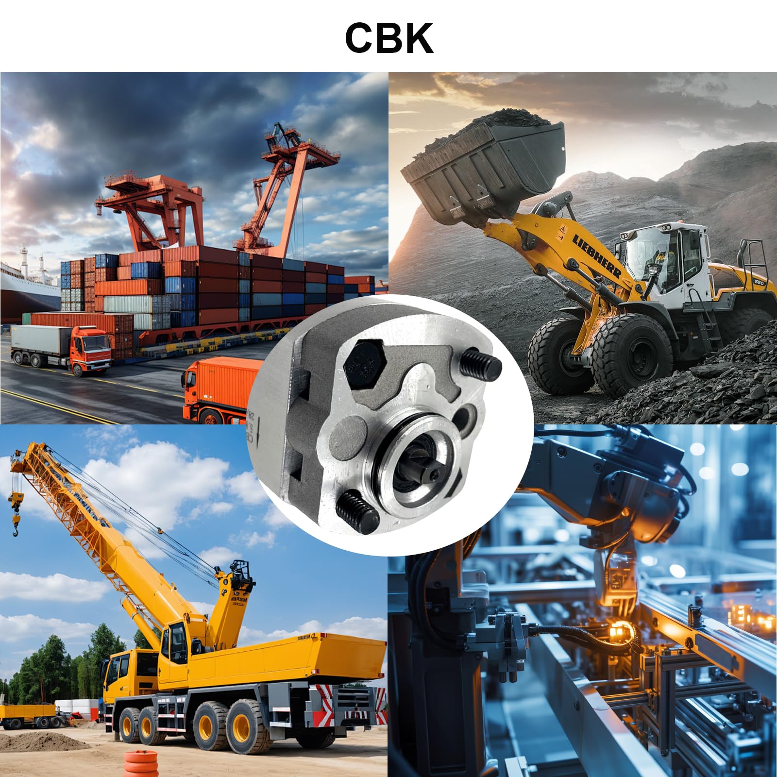 Premium Hydraulic Gear Pump CBK-F4.2 - High Pressure Oil Pump (0.8-8 Displacement) for Hydraulic Power Units & Lifters | Durable, Easy to Install | Ideal for Industrial Machinery, Construction Equipment & Agricultural Applications