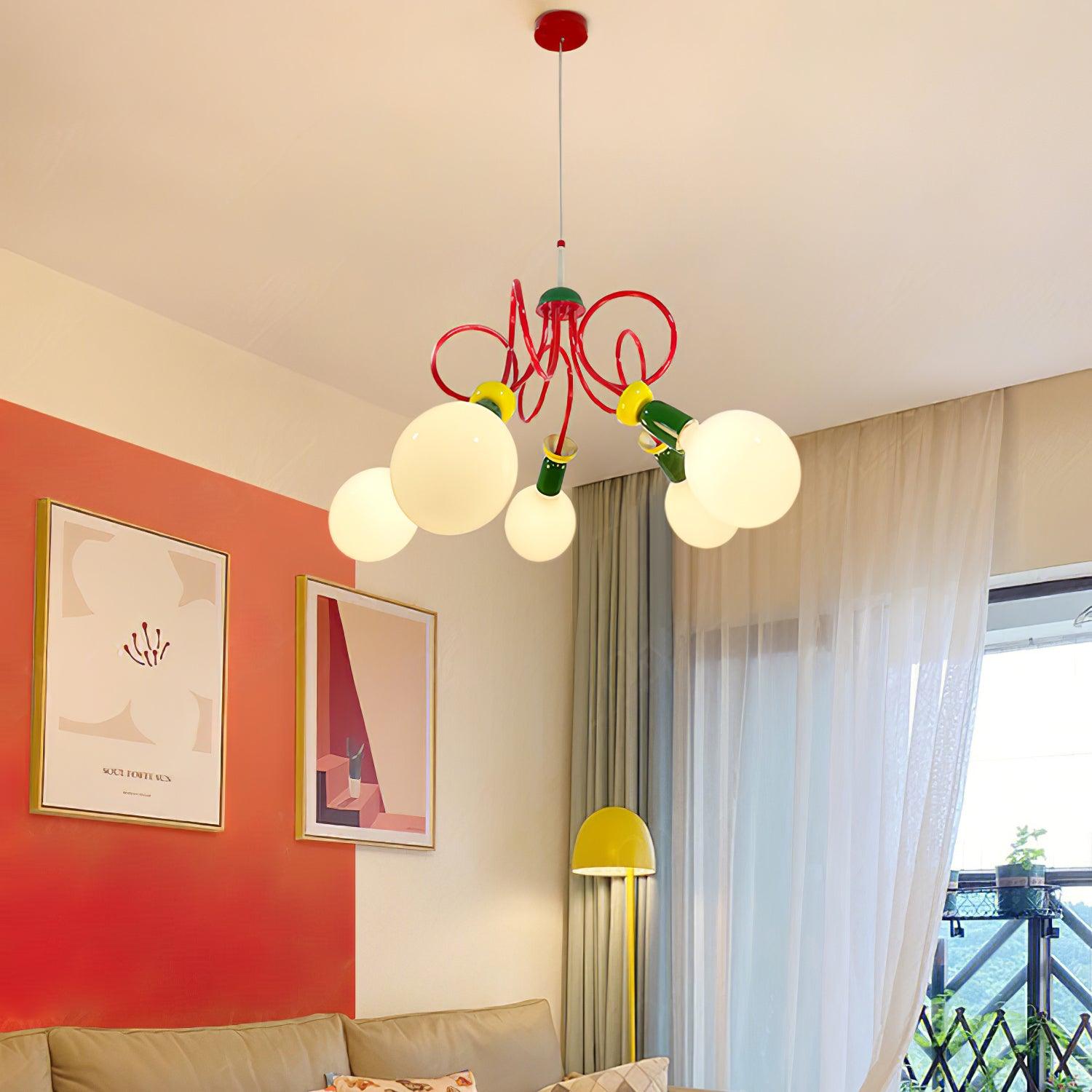 Circulo Play Pendant Lamp - Modern Scandinavian Hanging Light Fixture for Living Room, Bedroom, or Dining Area - Stylish Decorative Lighting for Home & Office Spaces
