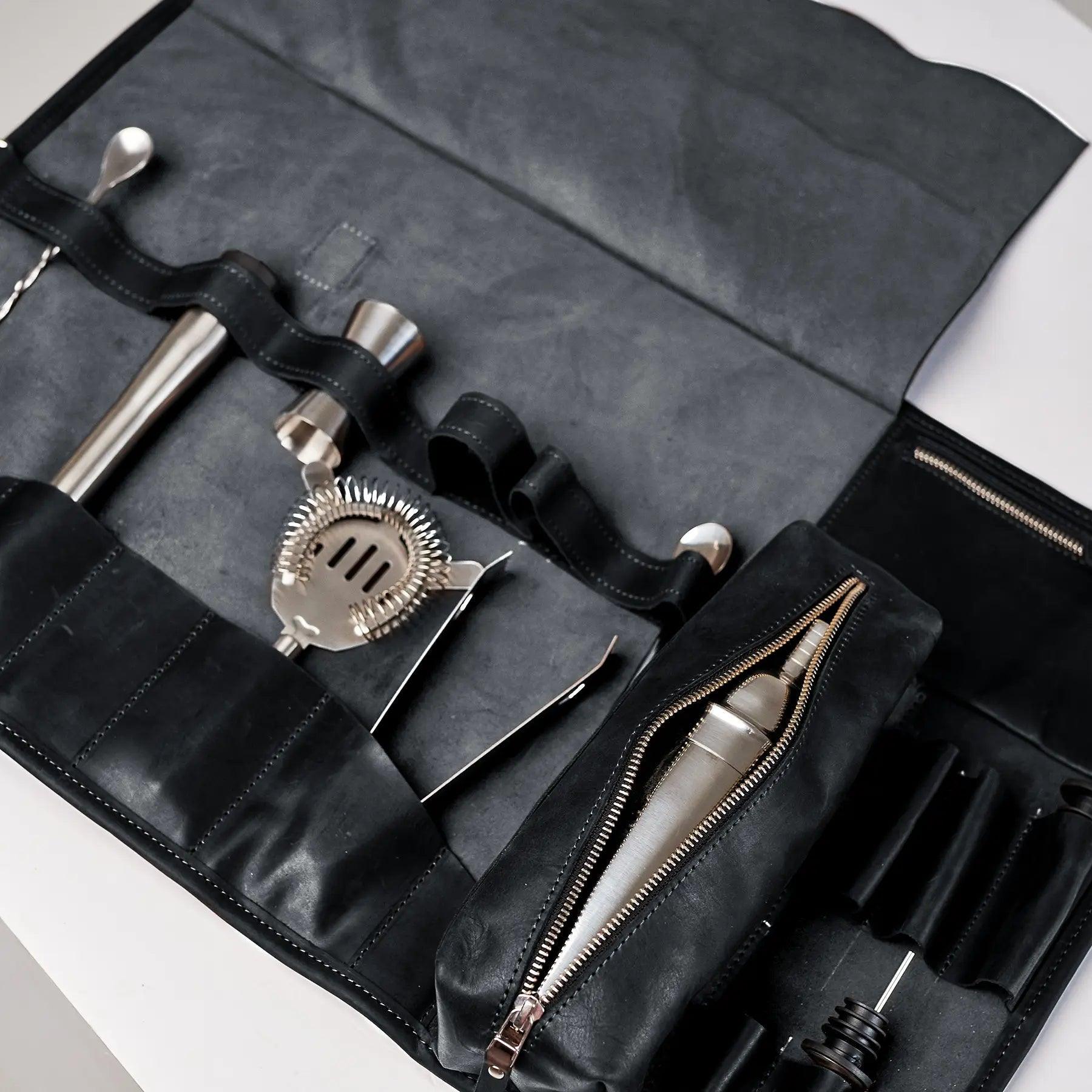 Professional Bartender Tool Bag Set - Durable & Portable Cocktail Mixing Kit for Bartenders - Perfect for Home Bars, Parties & Cocktail Making