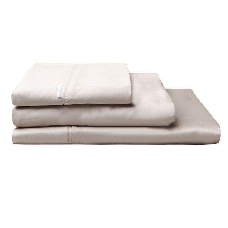 Premium 100% Egyptian Cotton Sateen Sheet Set - 400 Thread Count Luxury Bedding for Single Bed | Soft, Breathable & Durable | Perfect for Home, Hotel, or Guest Room Use