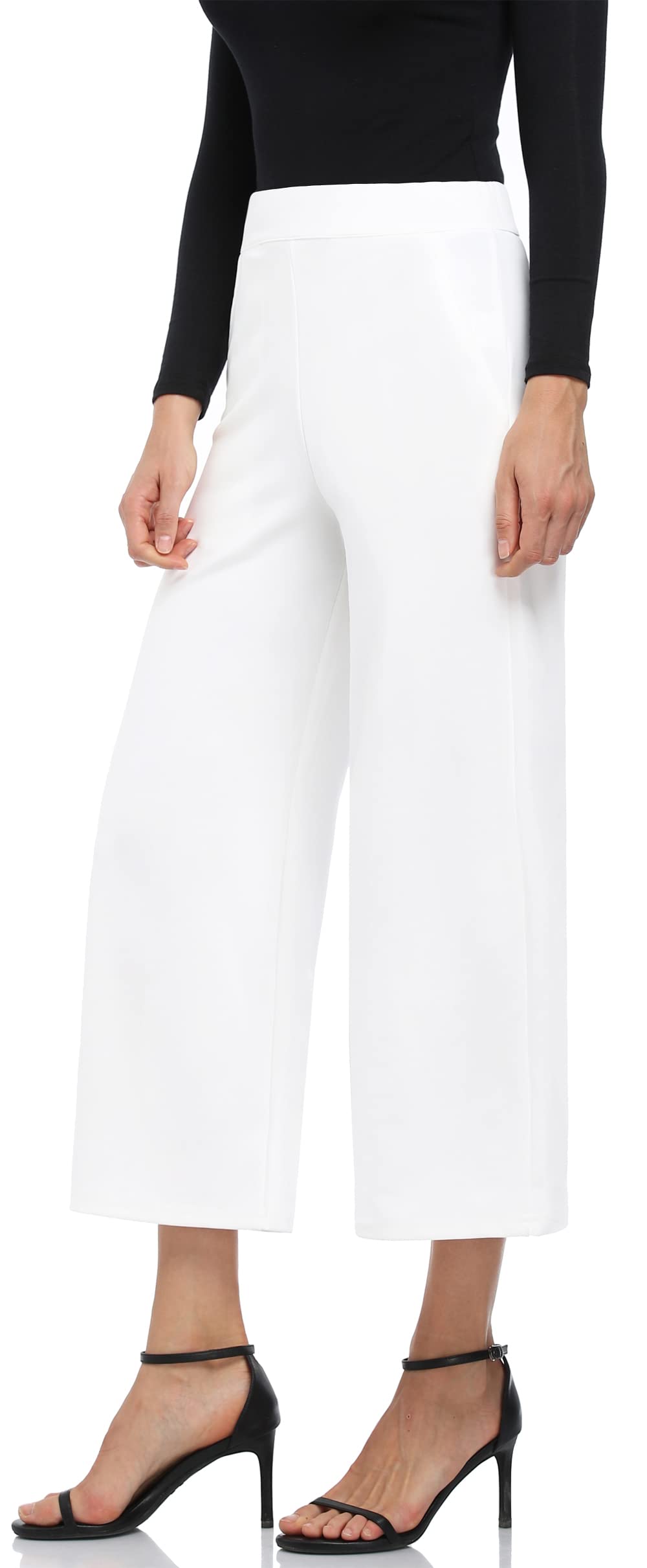 **MISS MOLY Women's Wide Leg Palazzo Pants - Business Casual Cropped Capris for Office & Travel**    (场景补充: Perfect for Work, Vacation, and Everyday Comfort)