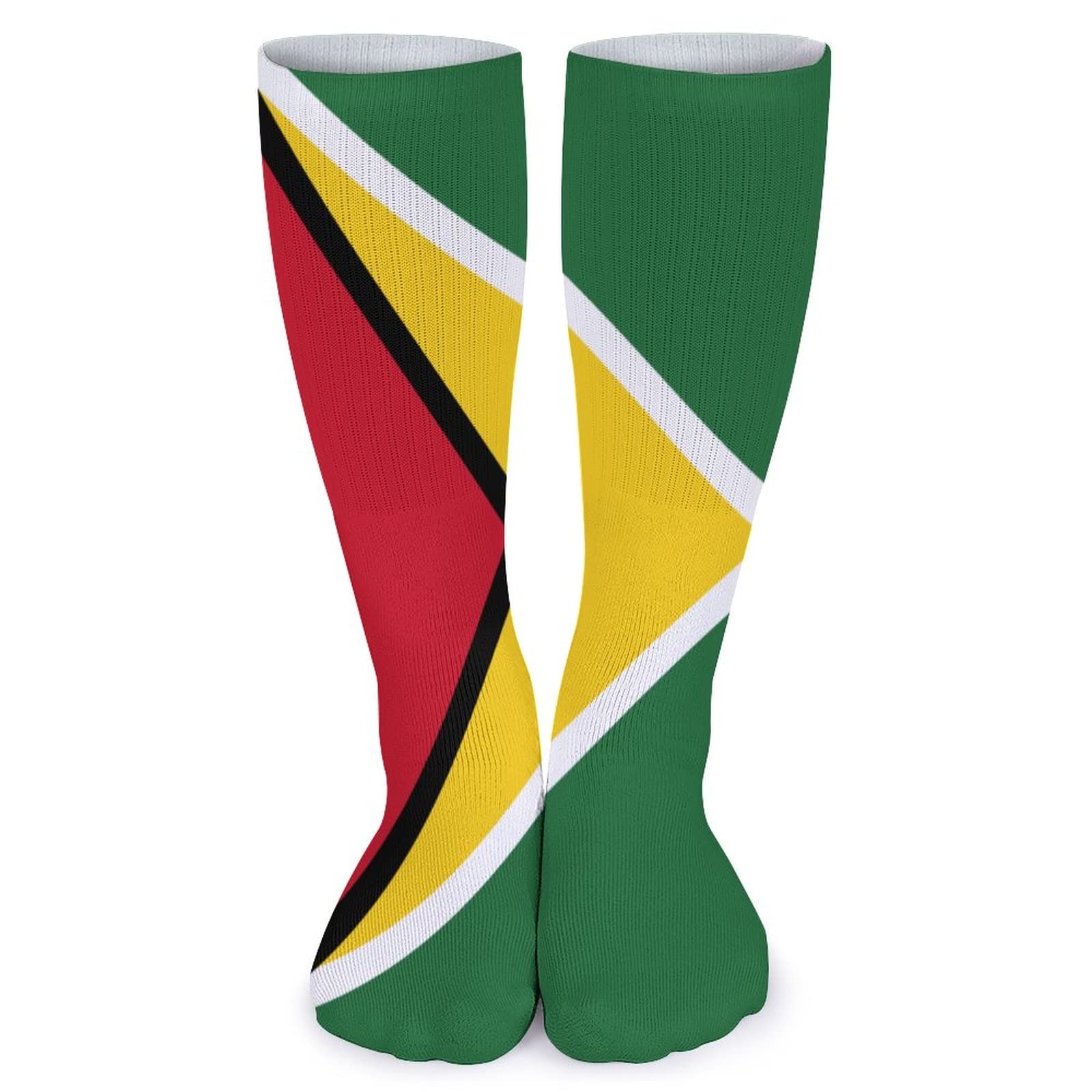 Guyana Flag Casual Socks - Moisture Wicking & Breathable Athletic Socks for Men & Women (5 Pairs) - Perfect for Sports, Gym, Running & Everyday Wear