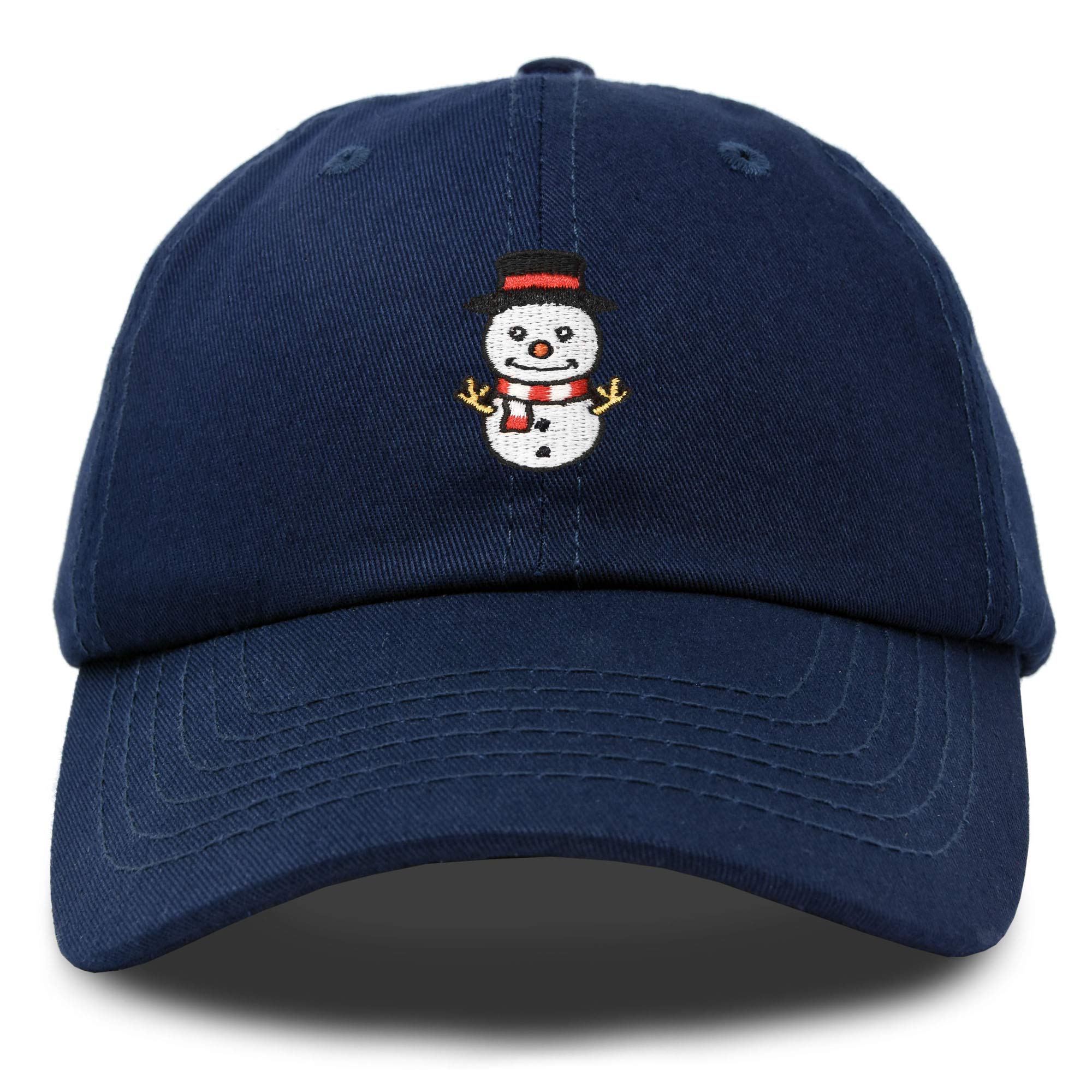 DALIX Cute Snowman Hat for Women - Winter Baseball Cap with Embroidery - Perfect for Christmas, Holiday Parties & Outdoor Activities