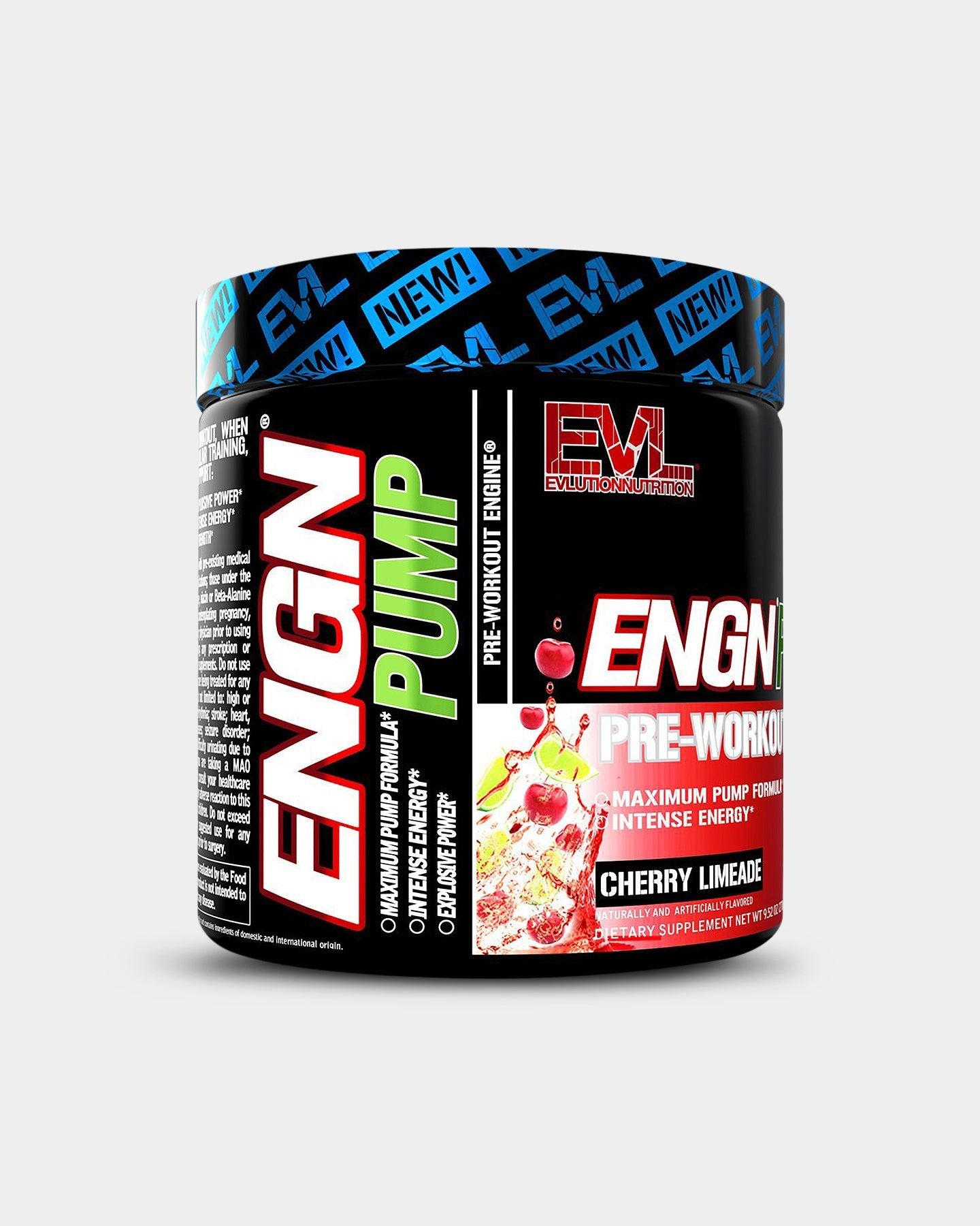 EVLUTION NUTRITION ENGN Pump Pre Workout Supplement - Nitric Oxide Booster for Muscle Pumps & Energy - Best for Gym, Bodybuilding & Intense Training Sessions
