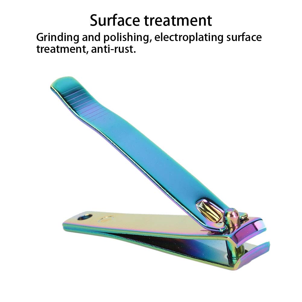 EXCLUZO Stainless Steel Nail Clippers - Professional Gradient Color Nail Trimmer for Men & Women | Lightweight Nail Cutter for Toenails & Fingernails | Perfect for Travel, Home, Salon & Grooming Kits