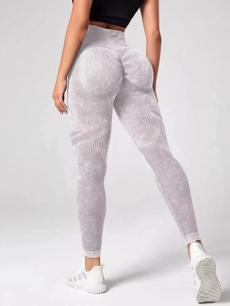 Women's Seamless High Waist Yoga Pants - Bubble Butt Push Up Scrunch Leggings for Gym & Fitness - Comfortable Workout Tights for Running, Yoga & Lounge Wear