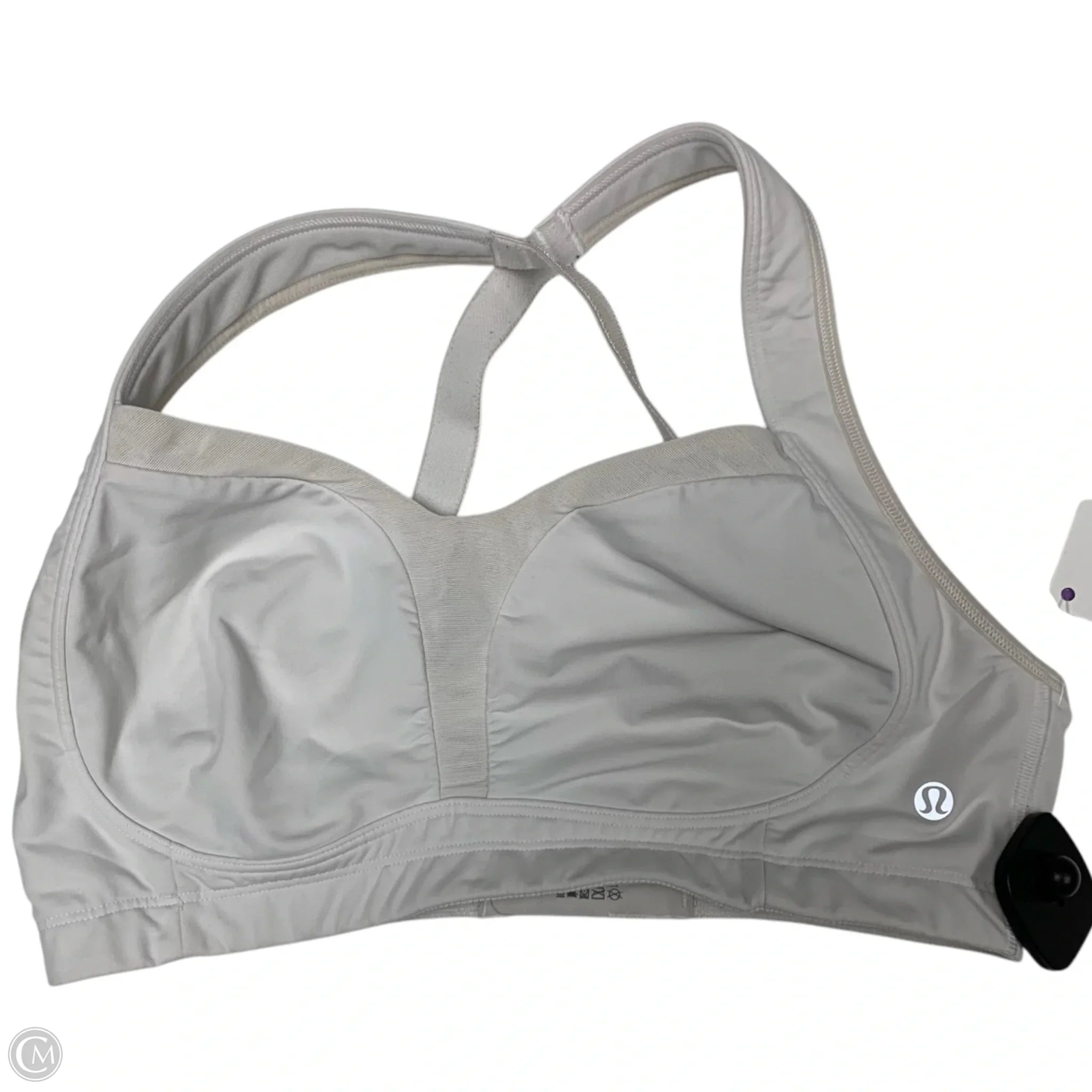 Lululemon Women's White Medium Support Athletic Sports Bra - Perfect for Yoga, Running & Gym Workouts