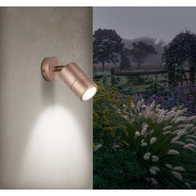 Eglo Fremantle Adjustable Outdoor Wall Light - Weatherproof Copper Finish - Perfect for Porch, Patio, Garden & Exterior Home Lighting