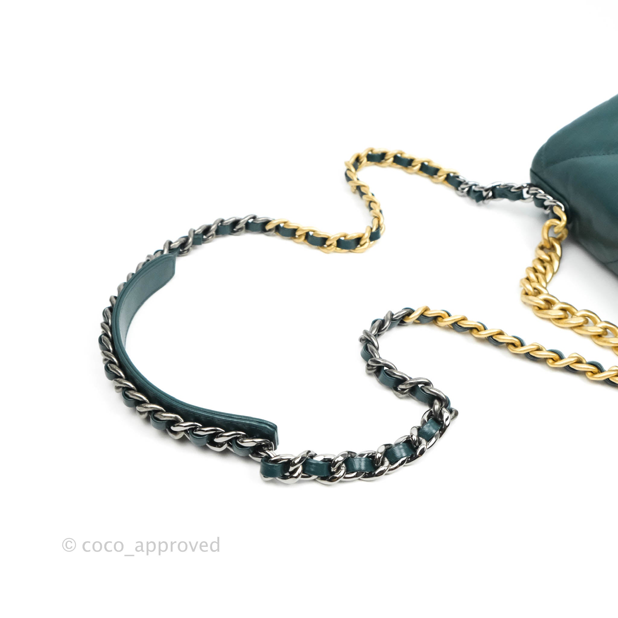 Chanel 19 Small Handbag in Green with Mixed Hardware - Luxury Shoulder Bag for Women, Perfect for Date Night & Evening Events